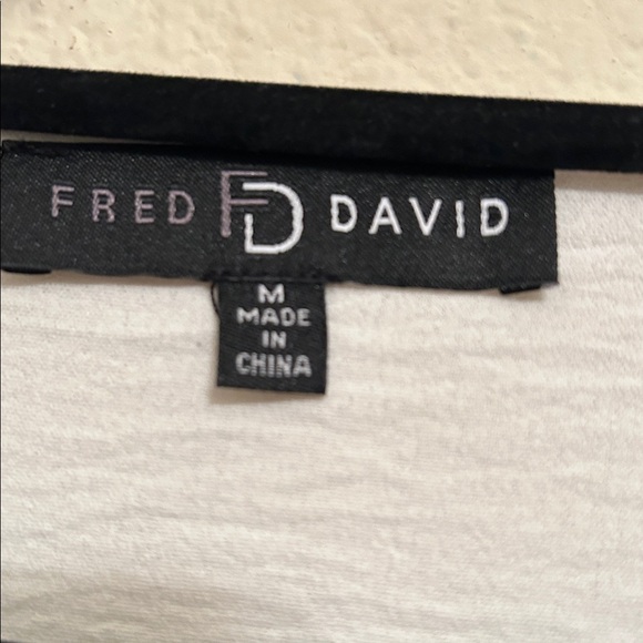 Fred David White V-Neck Midi Dress - Picture 2 of 2